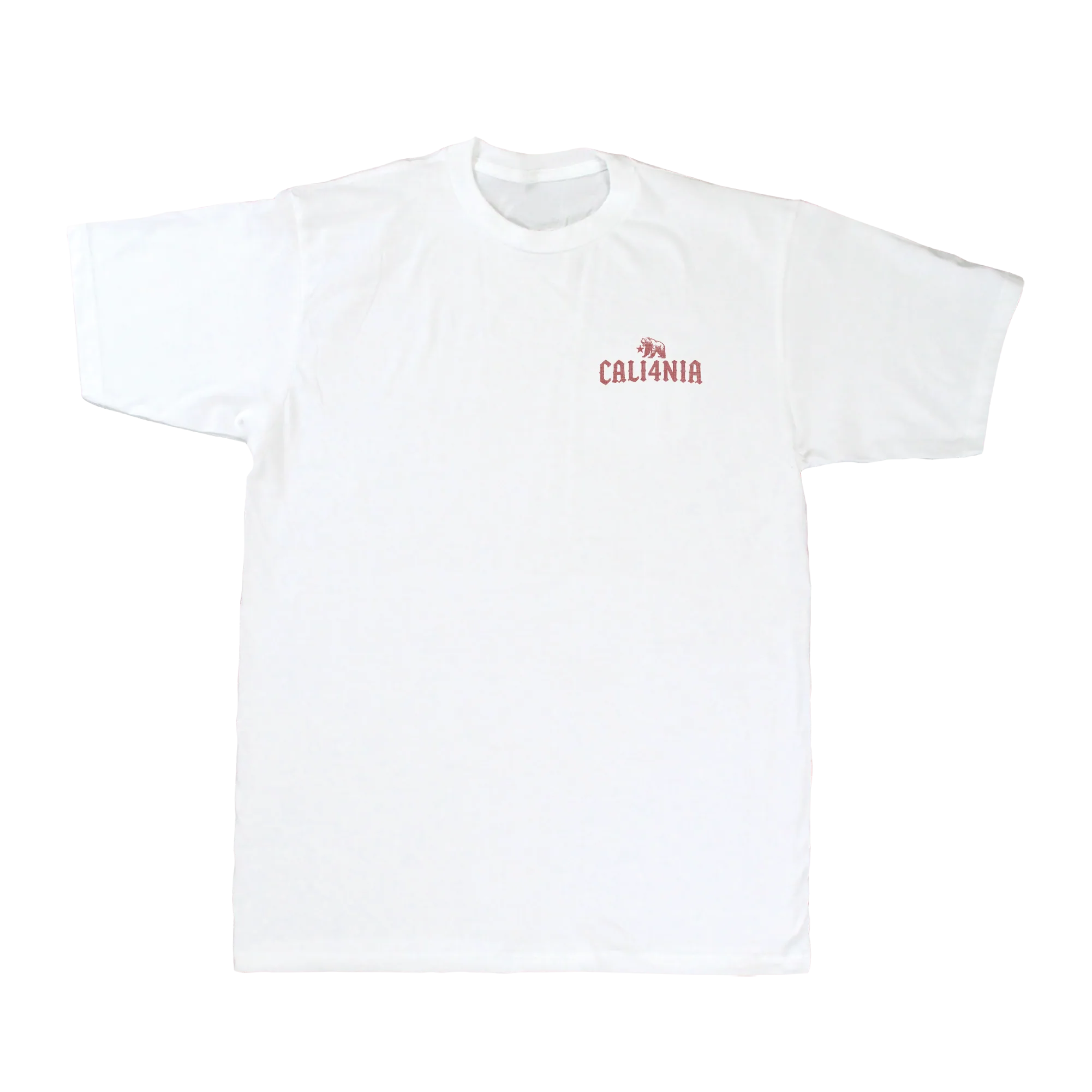 I Charge Small Waves Tee — White (front)