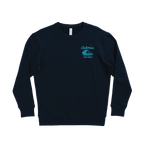 100% Stoke Crew Fleece — Navy (front)