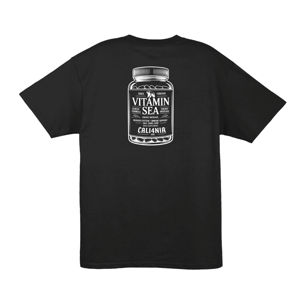 Vitamin Sea Tee — Black (back)
