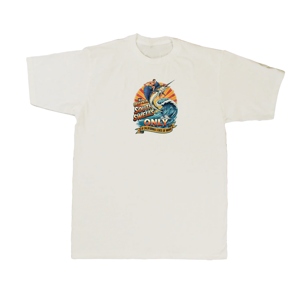 South Swells Tee — Natural (front)