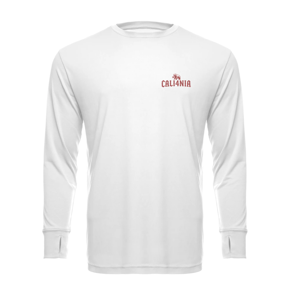 I Charge Small Waves Performance Crew — White (front)