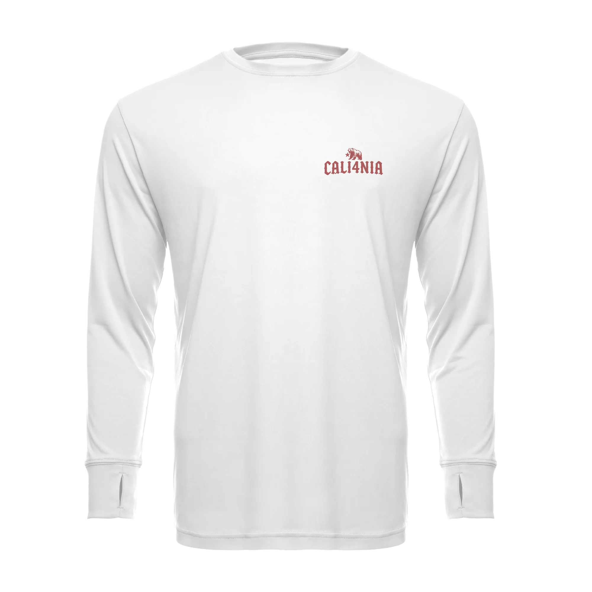 I Charge Small Waves Performance Crew — White (front)
