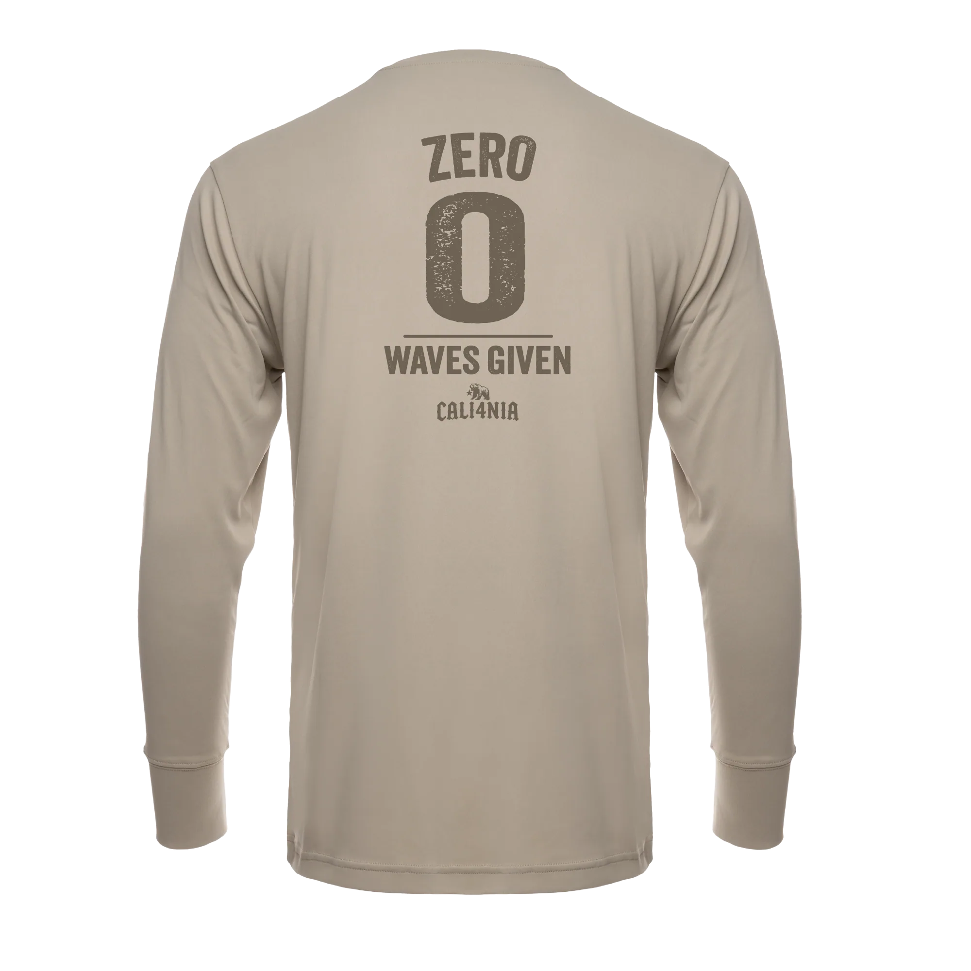 Zero Performance Crew — Warm Grey (back)