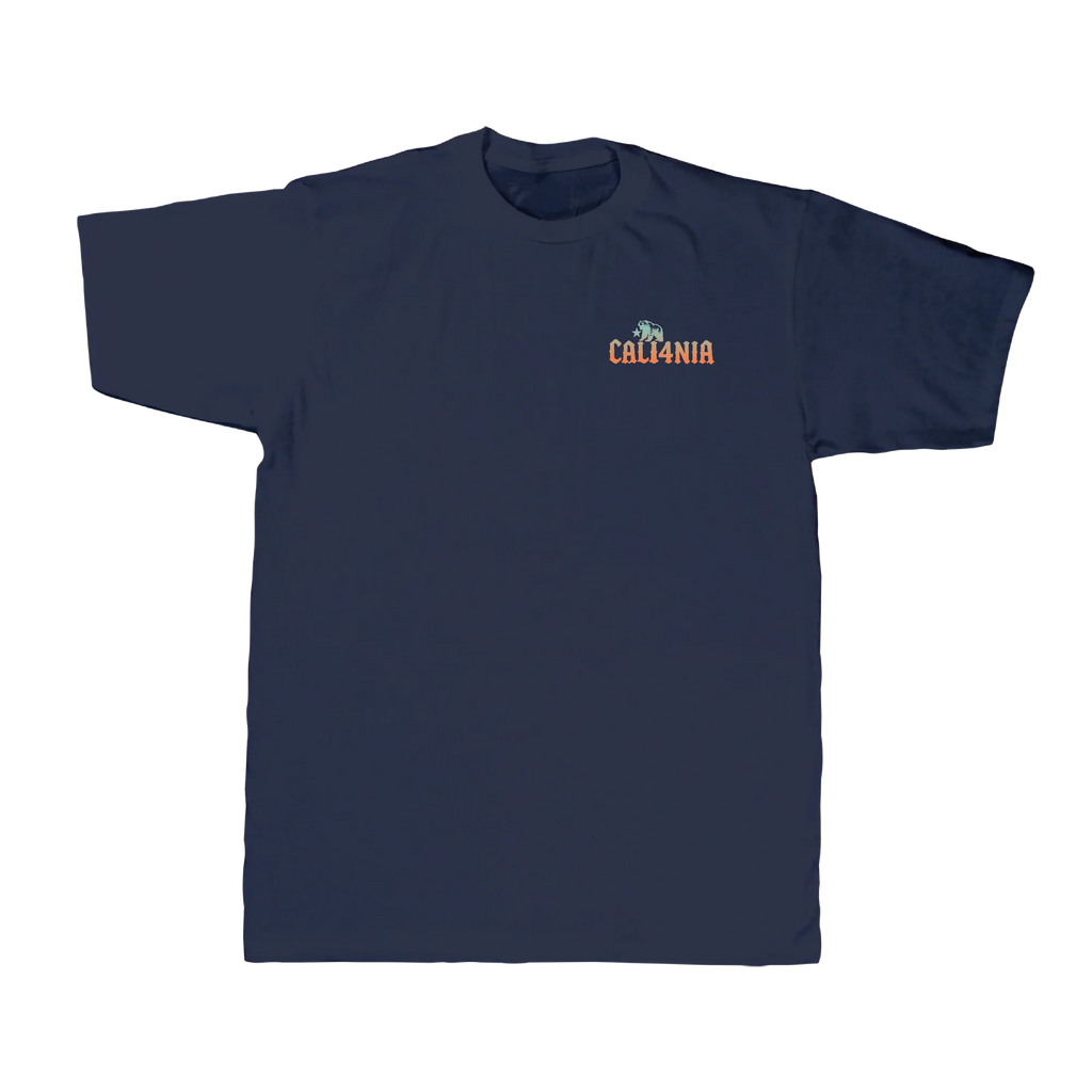 Born in the Barrel Tee — Navy (front)