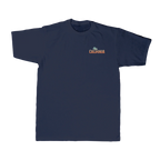 Born in the Barrel Tee — Navy (front)