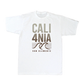 CALI4NIA Tee — White (front)