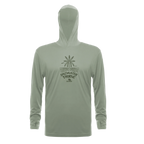 Saltwater Tribe Performance Hoodie — Sage (front)