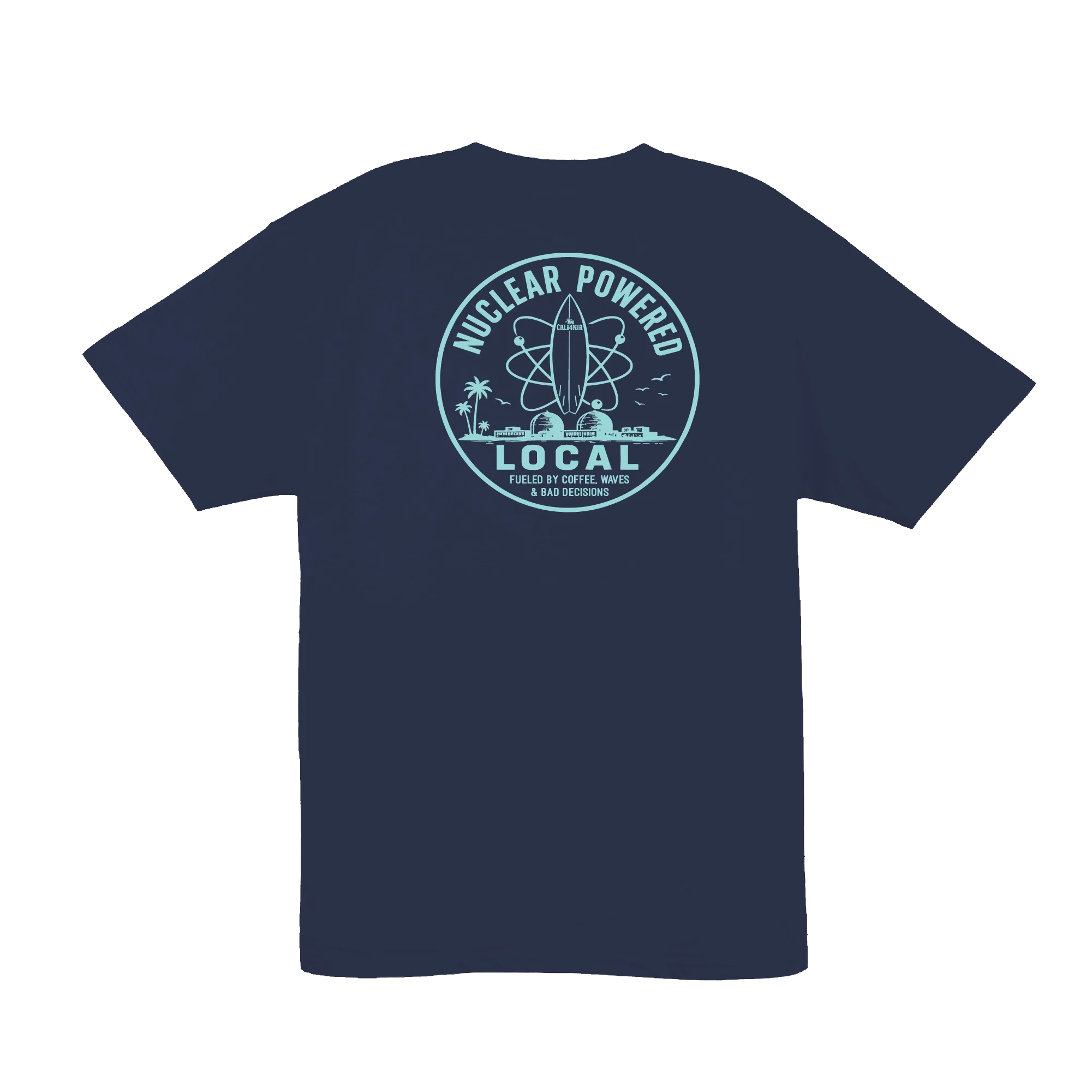 Nuclear Tee — Navy (back)