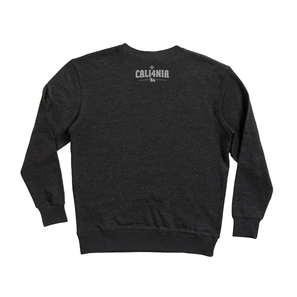 Down South Crew Fleece — Charcoal (back)