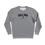 Collegiate Crew Fleece — Heather Grey (front)