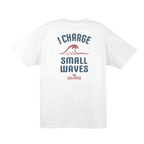 I Charge Small Waves Tee — White (back)