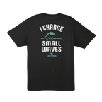 I Charge Small Waves Tee — Black (back)