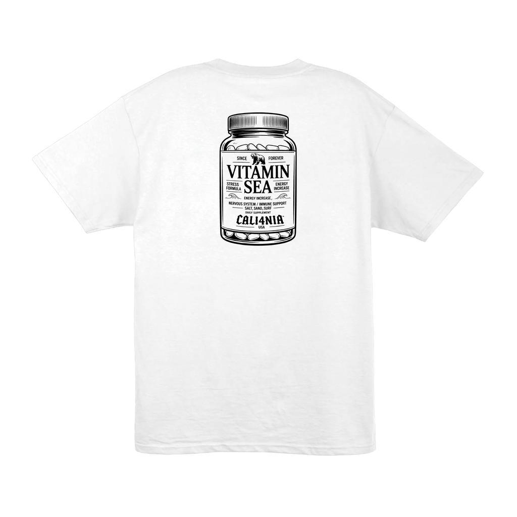 Vitamin Sea Tee — White (back)
