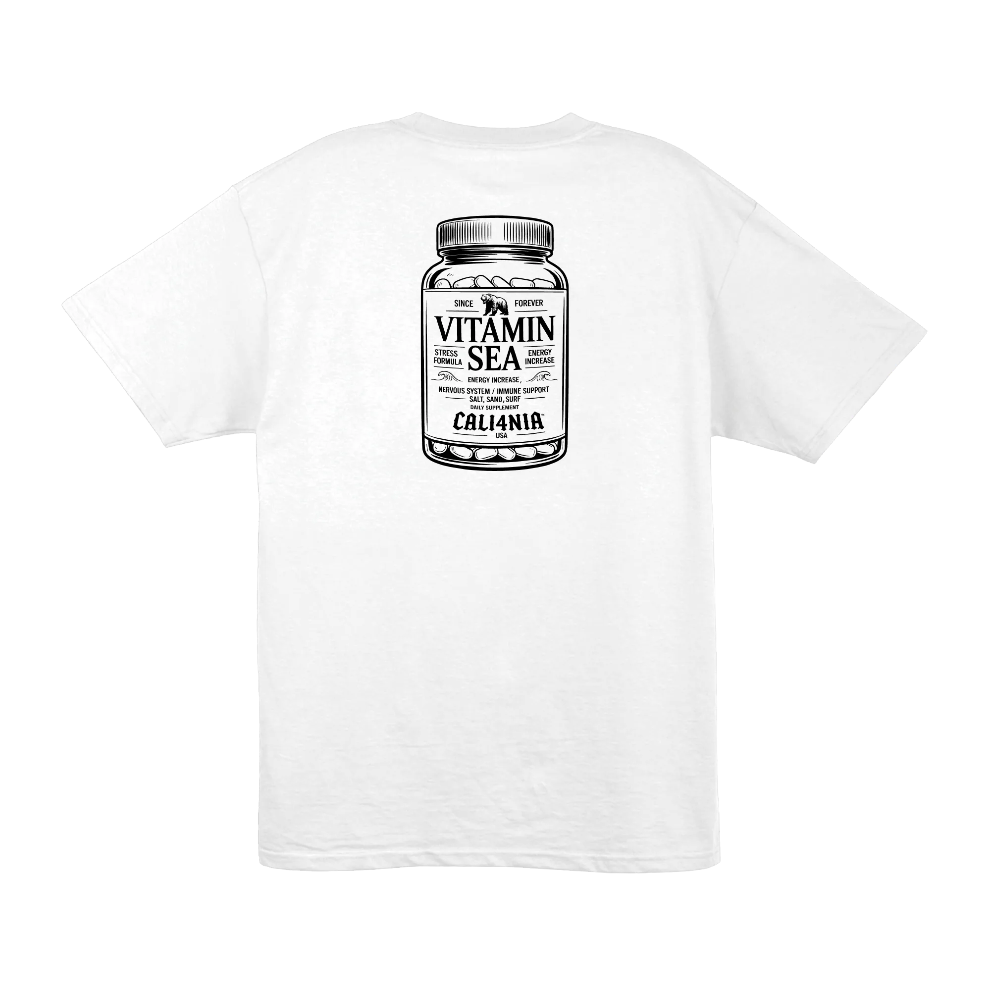 Vitamin Sea Tee — White (back)