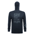 SPF Performance Hoodie — Steel Grey (front)