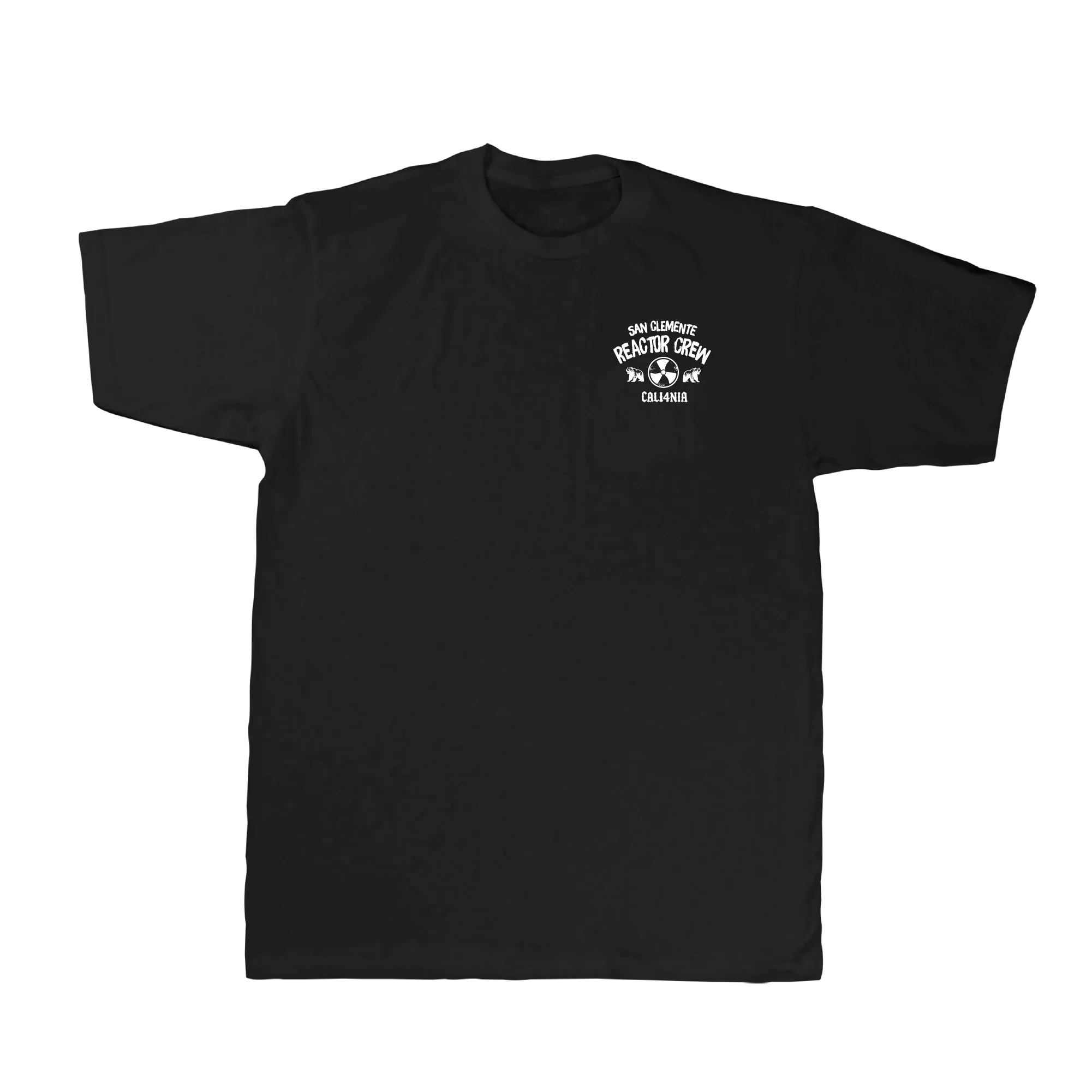 Reactor Crew Tee — Black (front)