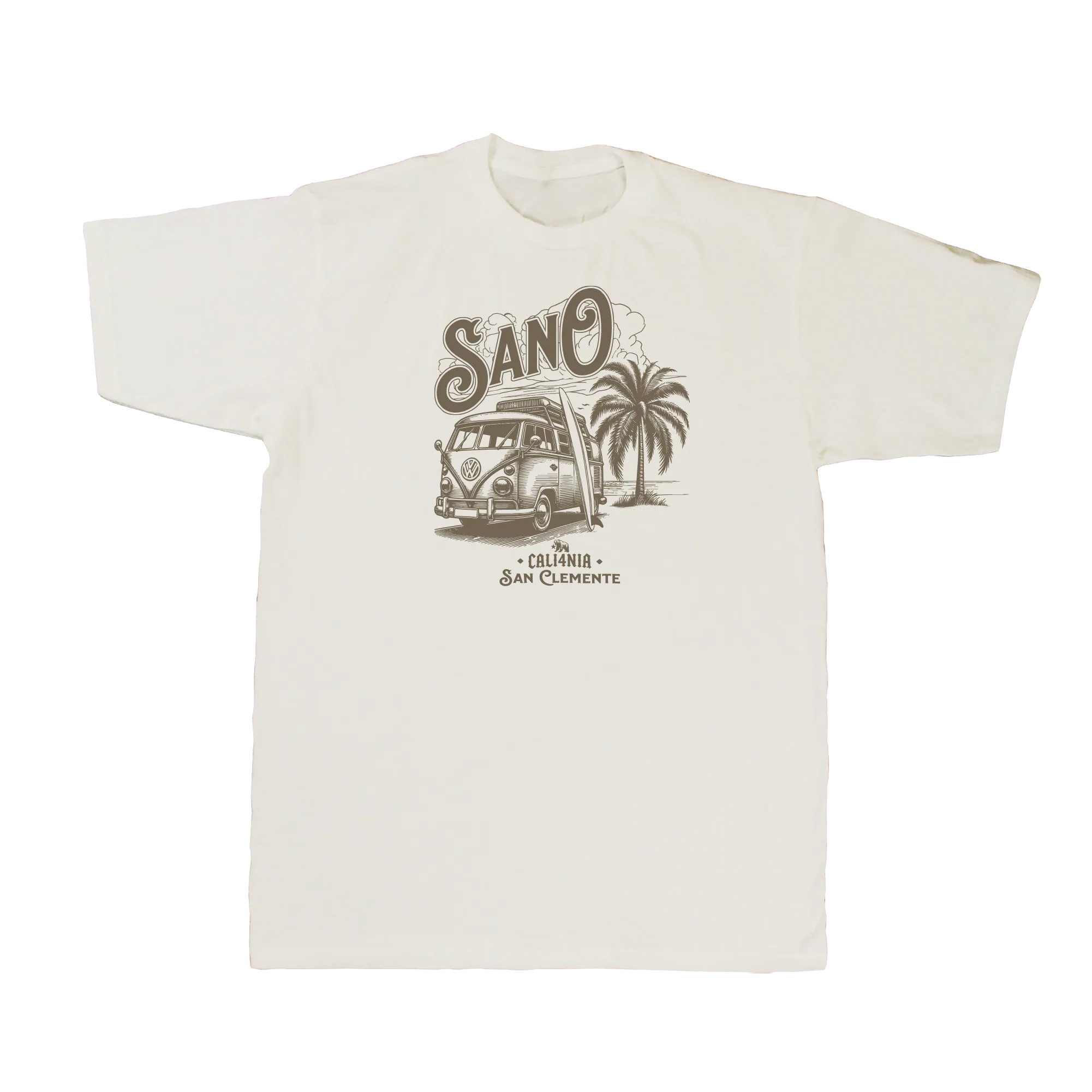 SanO Tee — Natural (front)