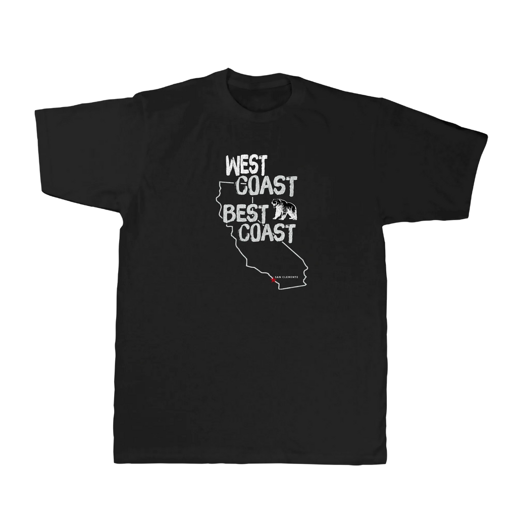 Best Coast Tee — Black (front)