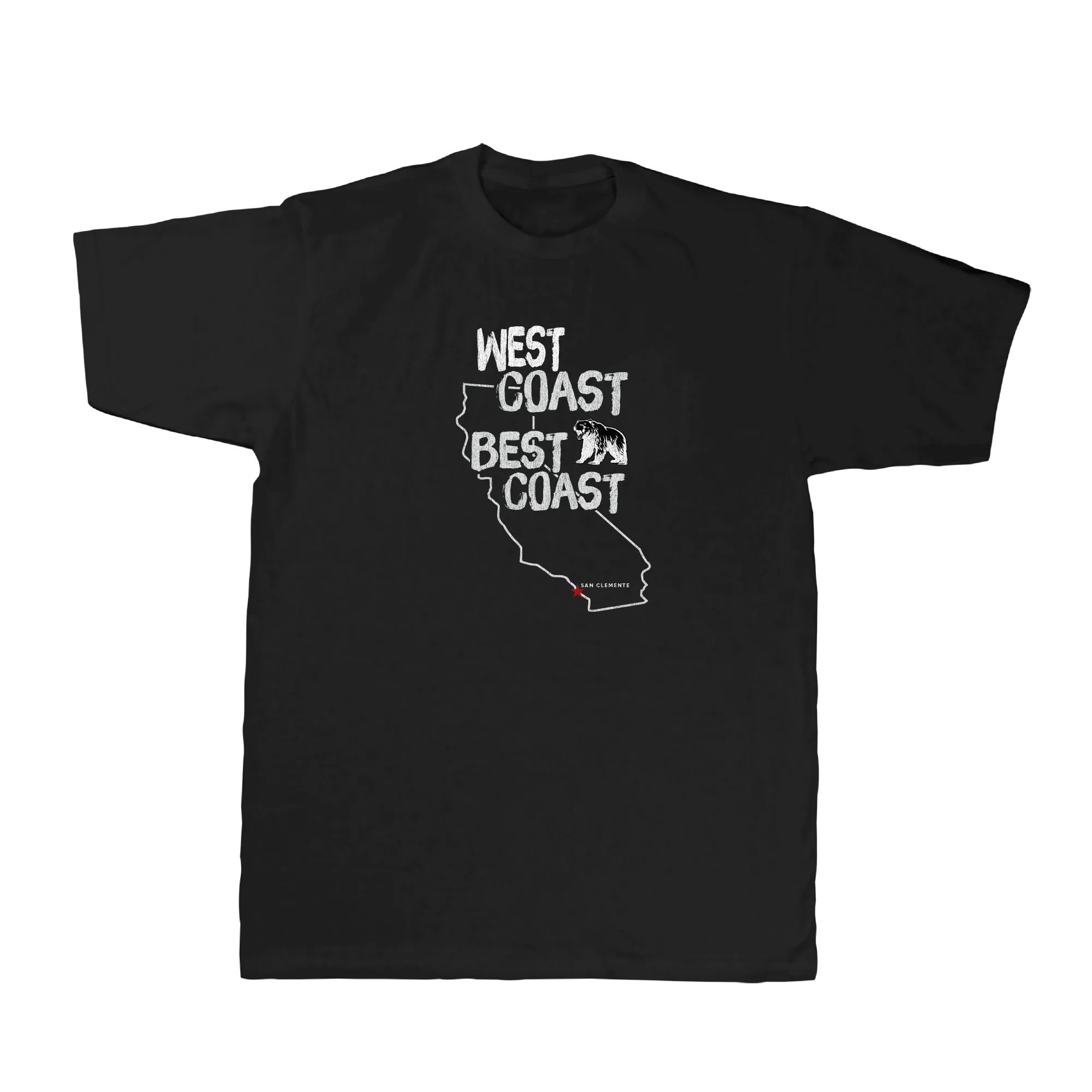 Best Coast Tee — Black (front)
