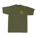 100% Stoke Tee — Military Green (front)