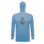 Saltwater Tribe Performance Hoodie — Lt Blue (front)