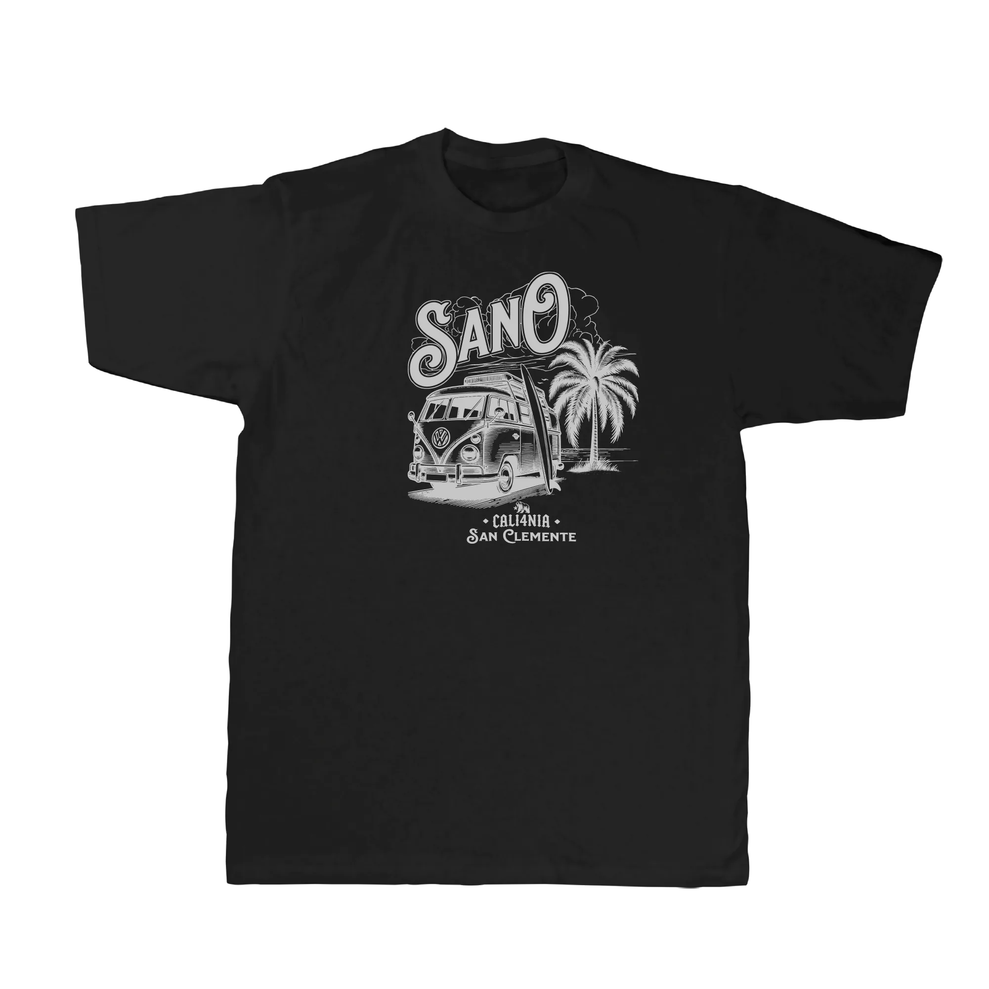 SanO Tee — Black (front)