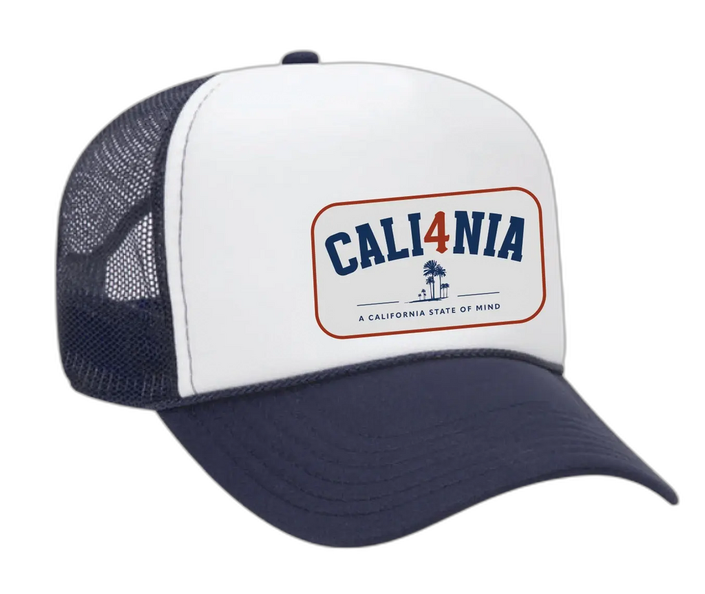 Collegiate Trucker Hat - White/Navy