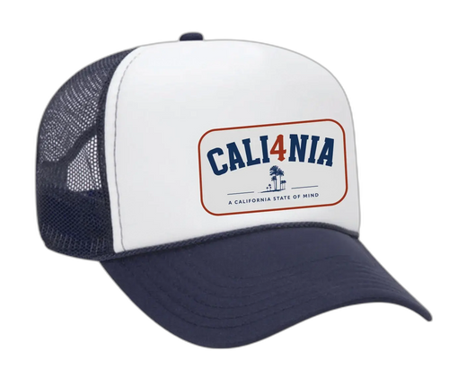 Collegiate Trucker Hat - White/Navy