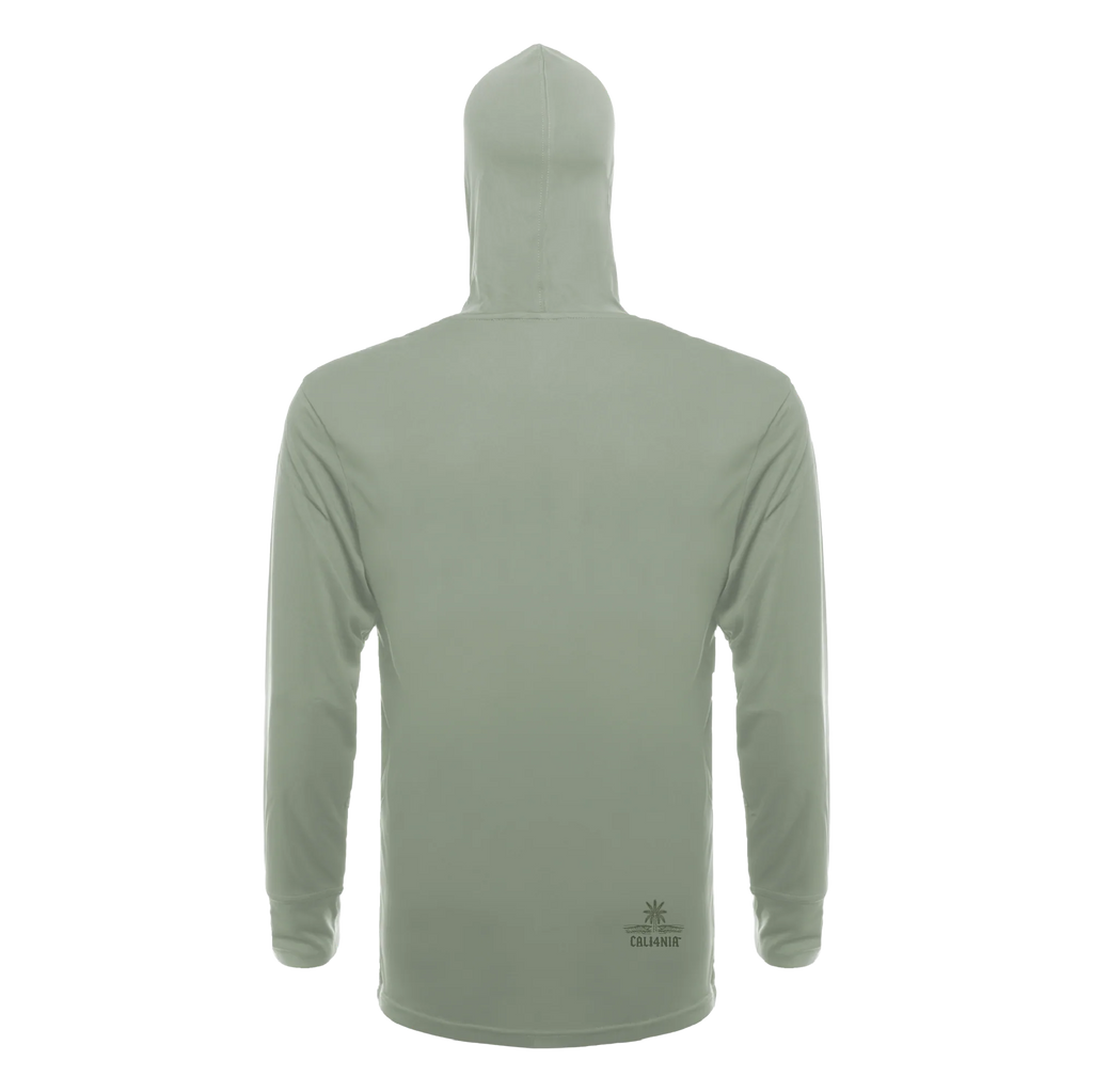 Saltwater Tribe Performance Hoodie — Sage (back)