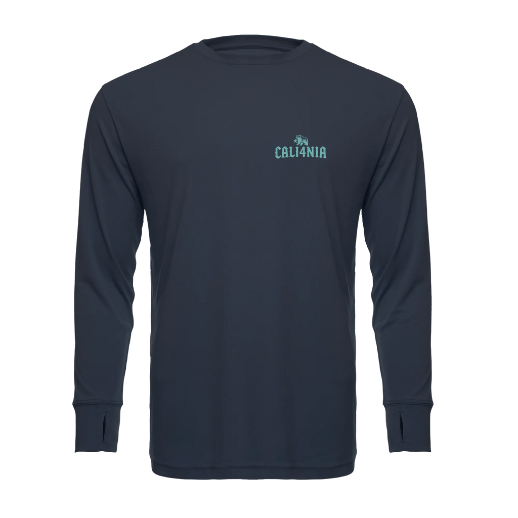 I Charge Small Waves Performance Crew — Steel Grey (front)