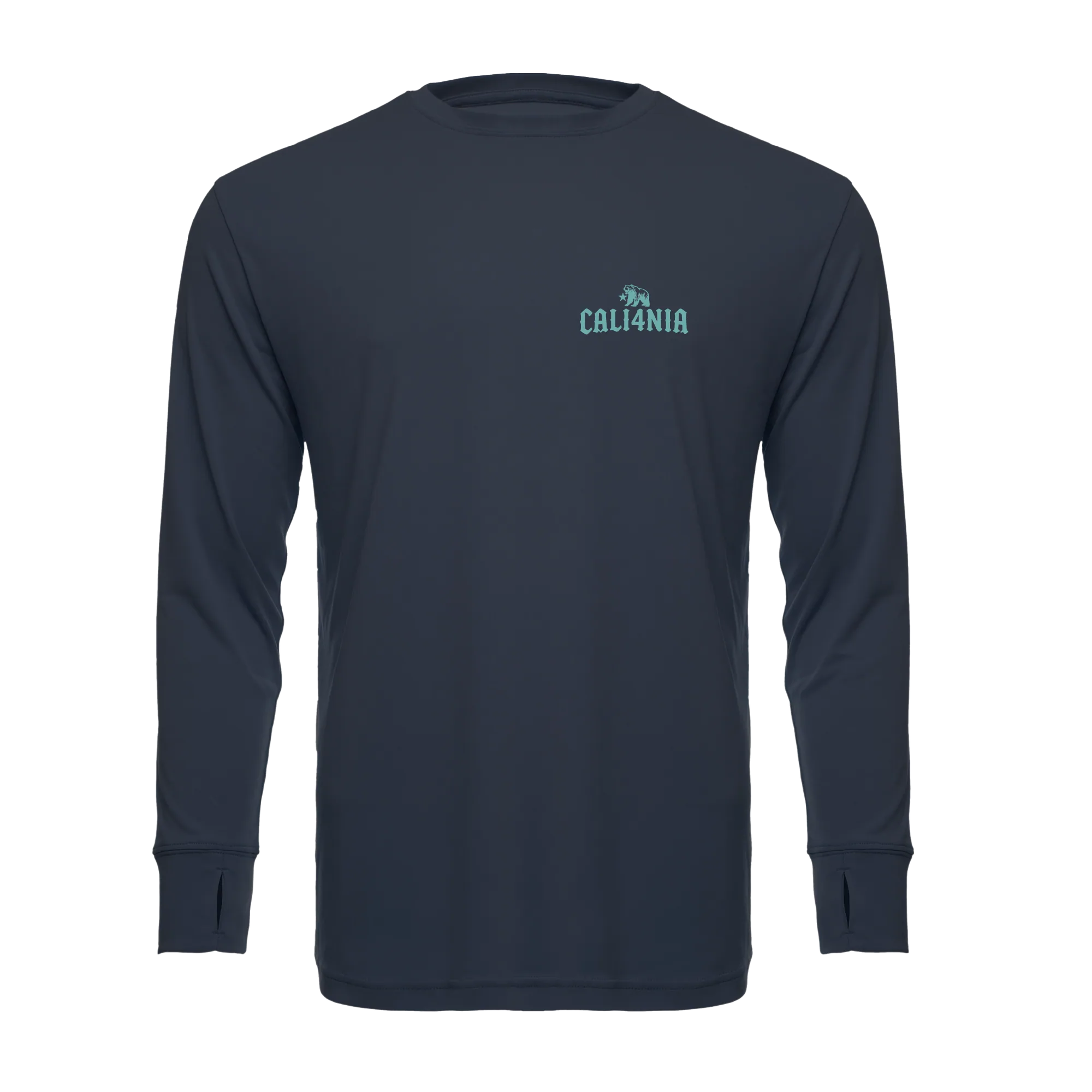 I Charge Small Waves Performance Crew — Steel Grey (front)
