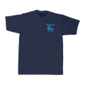 100% Stoke Tee — Navy (front)