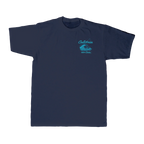 100% Stoke Tee — Navy (front)