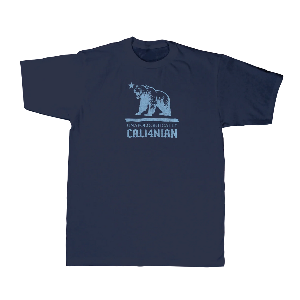 Unapologetic Tee — Navy (front)