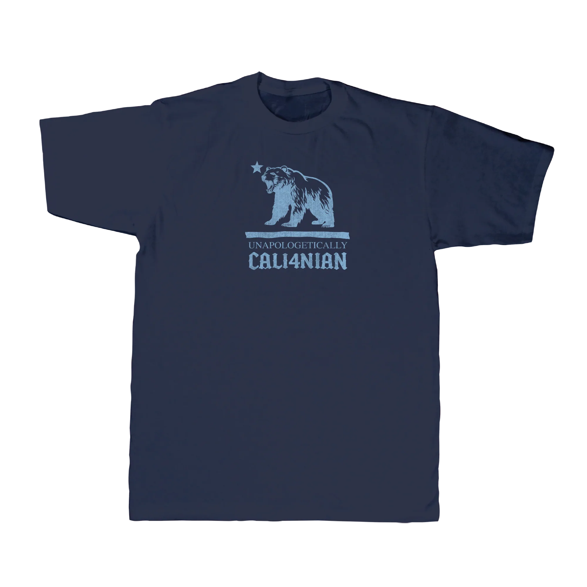 Unapologetic Tee — Navy (front)