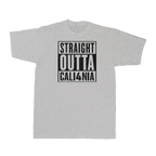 Straight Outta CALI4NIA Tee — Heather Grey (front)