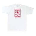 Respect the Locals Tee — White (front)