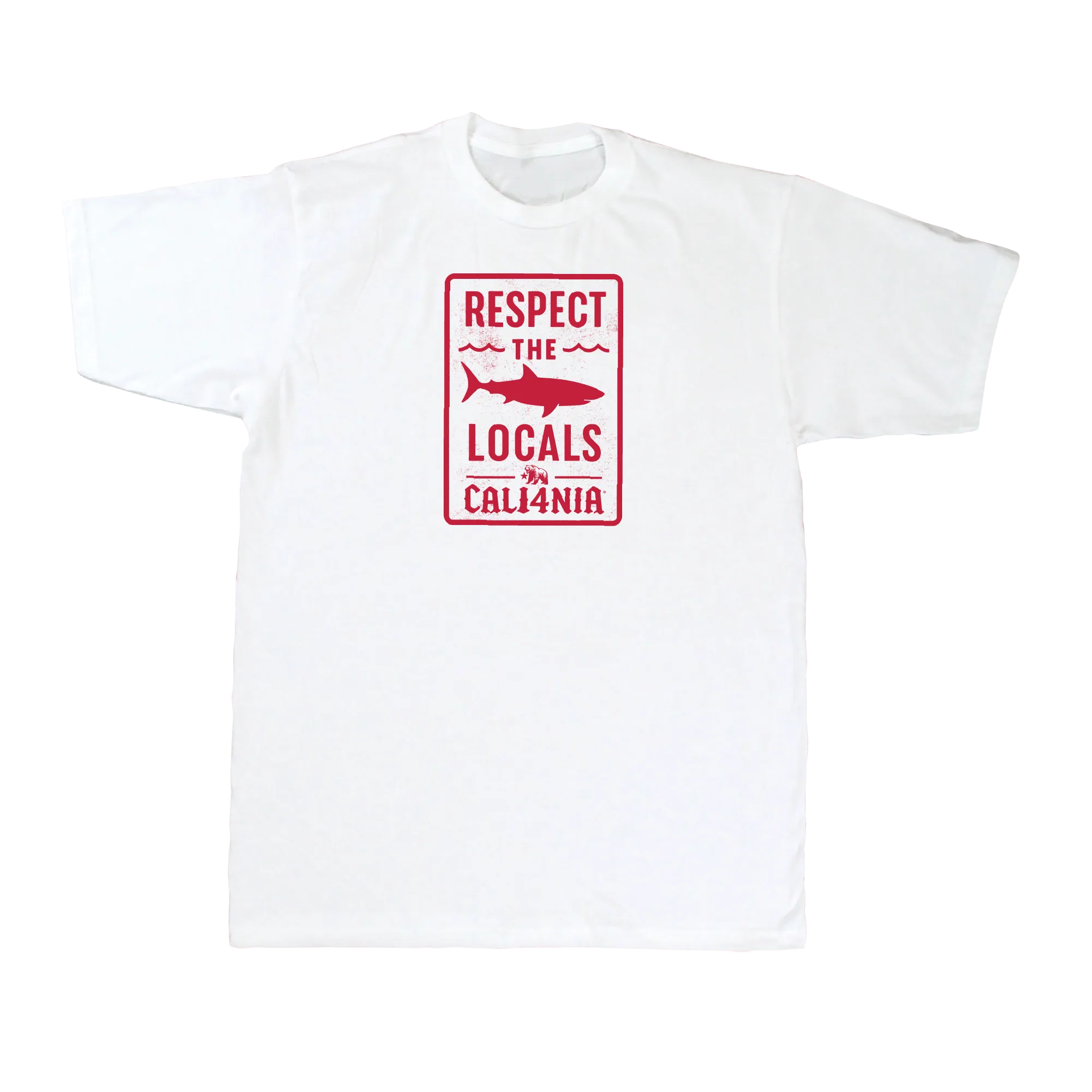 Respect the Locals Tee — White (front)