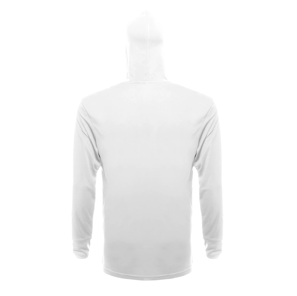 100% Stoke Performance Hoodie — White (back)