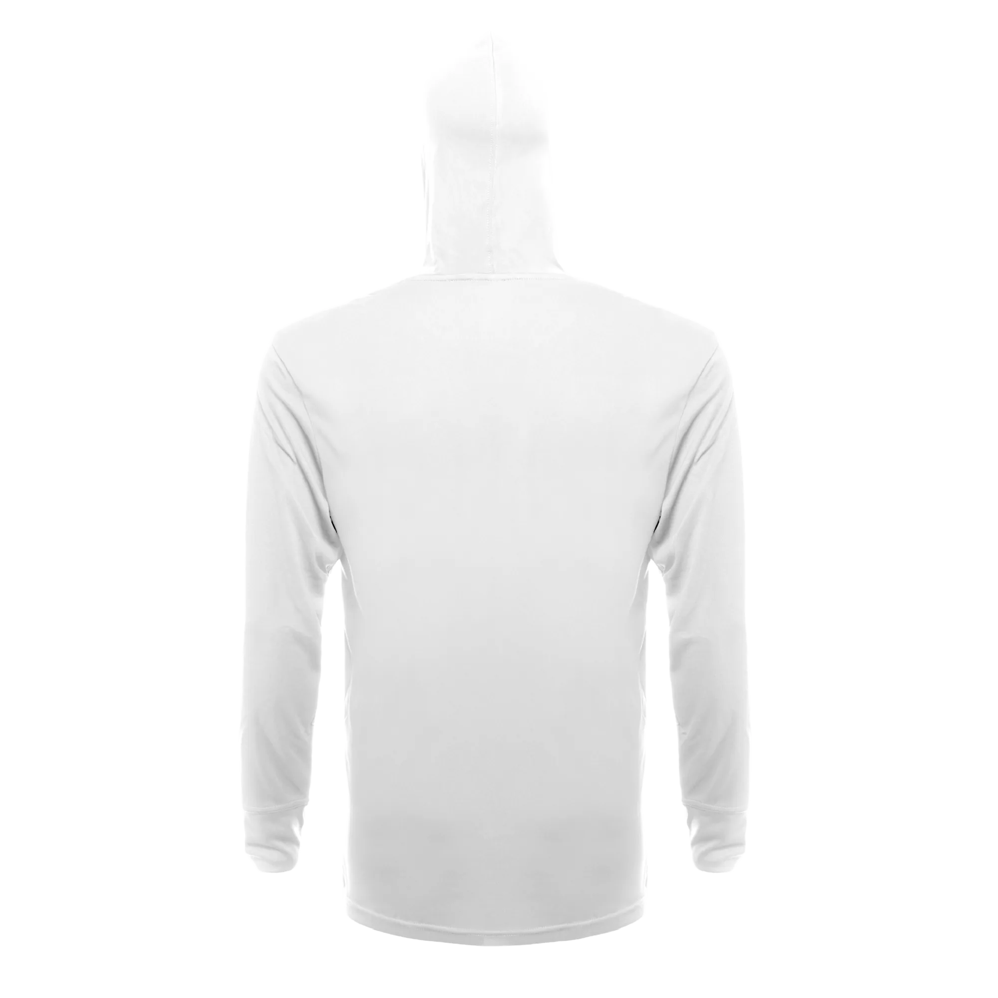 100% Stoke Performance Hoodie — White (back)