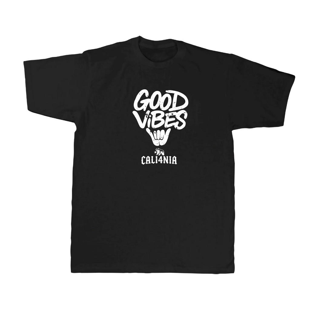 Good Vibes Tee — Black (front)