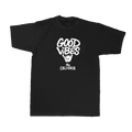 Good Vibes Tee — Black (front)