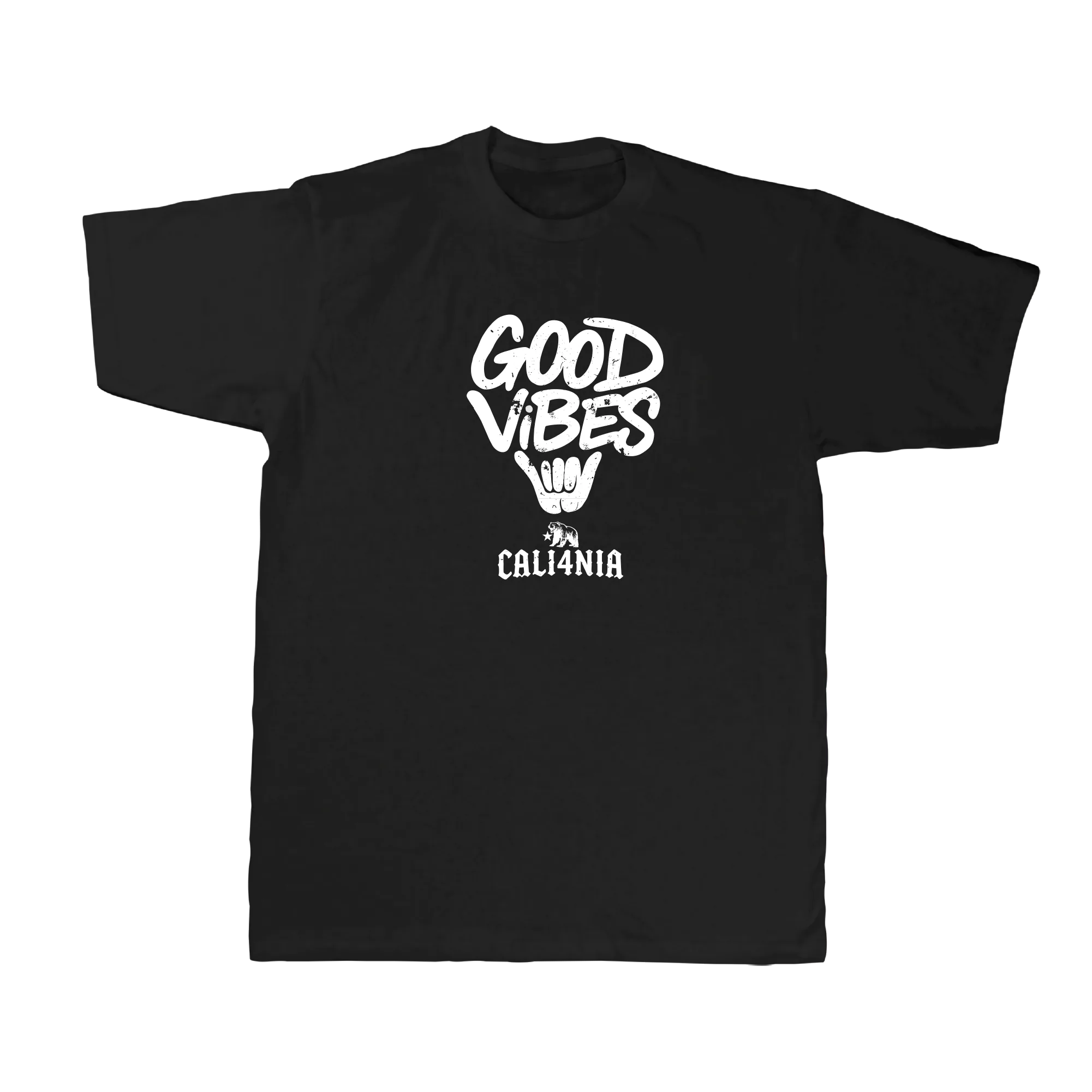 Good Vibes Tee — Black (front)