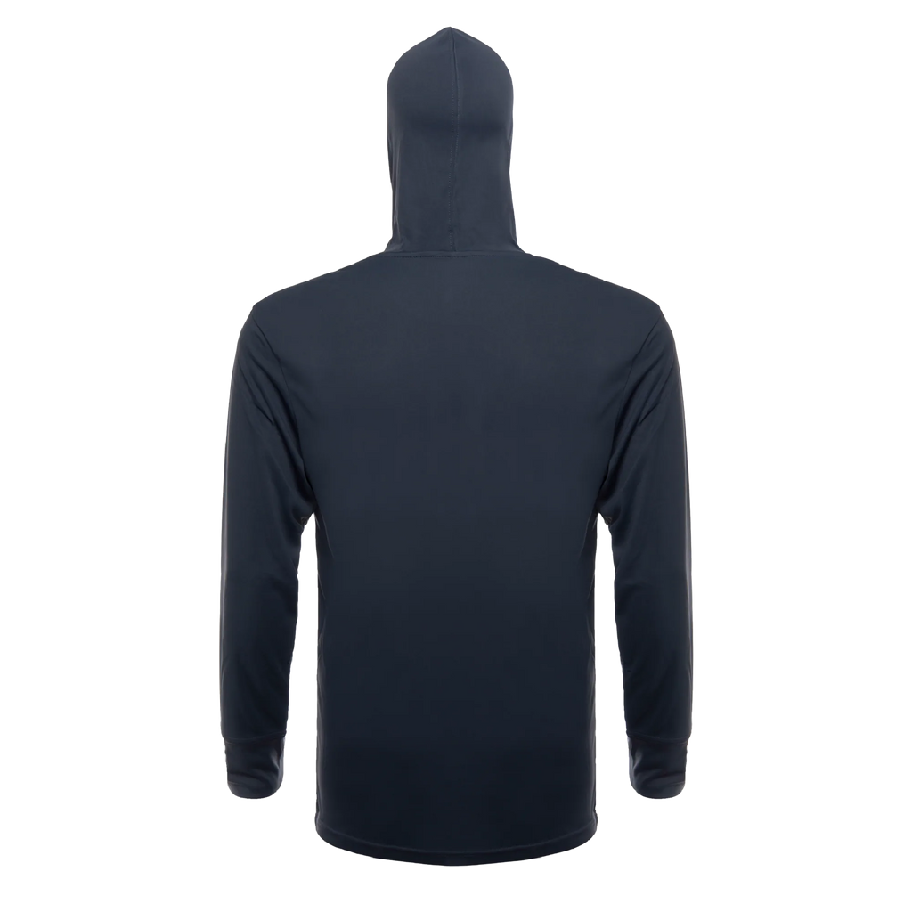 100% Stoke Performance Hoodie — Steel Grey (back)
