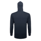 100% Stoke Performance Hoodie — Steel Grey (back)
