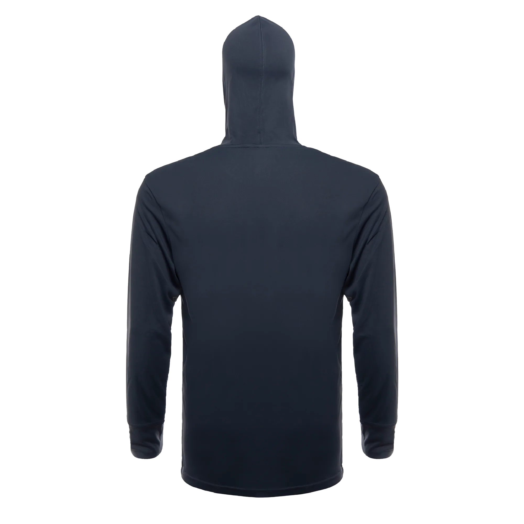 100% Stoke Performance Hoodie — Steel Grey (back)