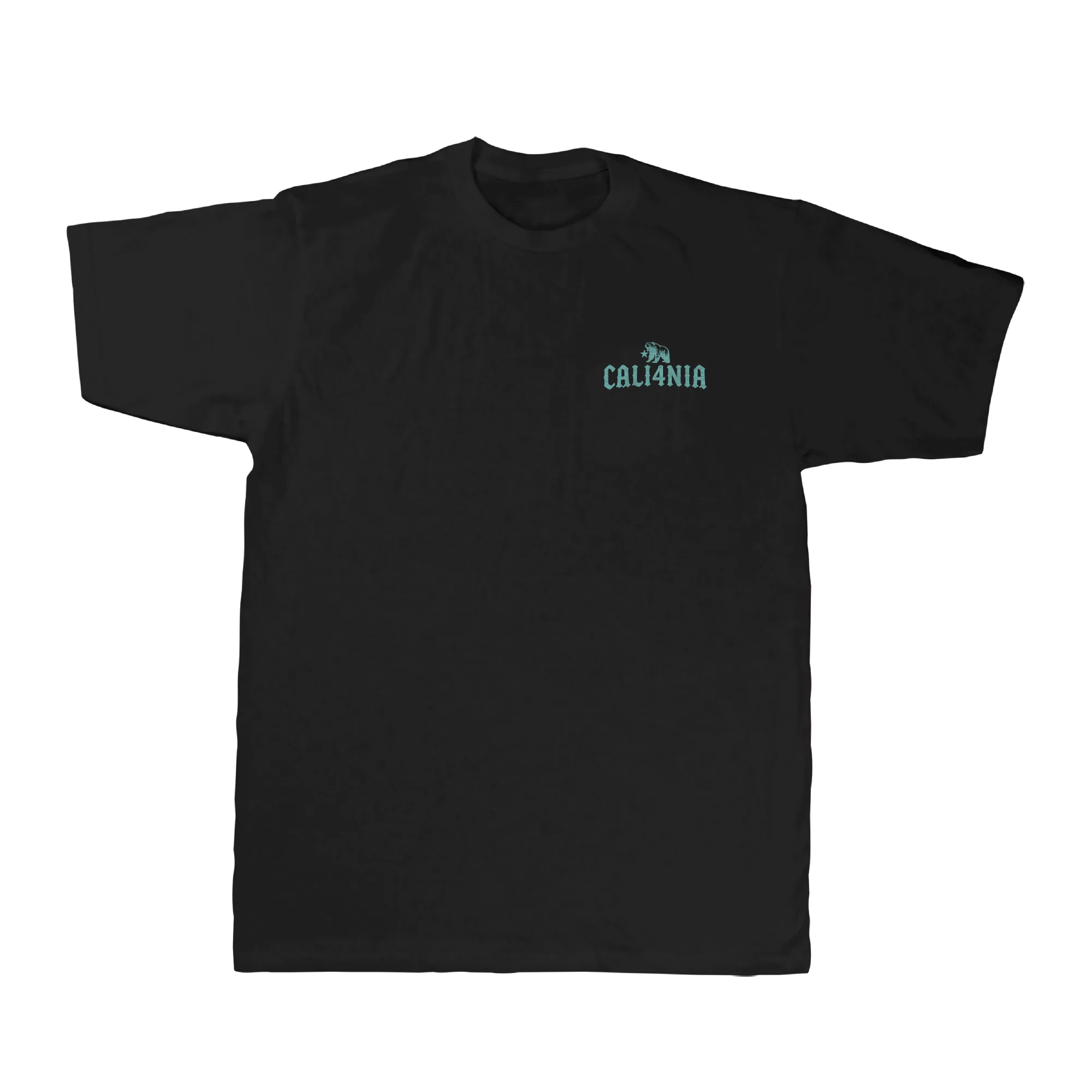 I Charge Small Waves Tee — Black (front)