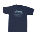 Down South Tee — Navy (front)