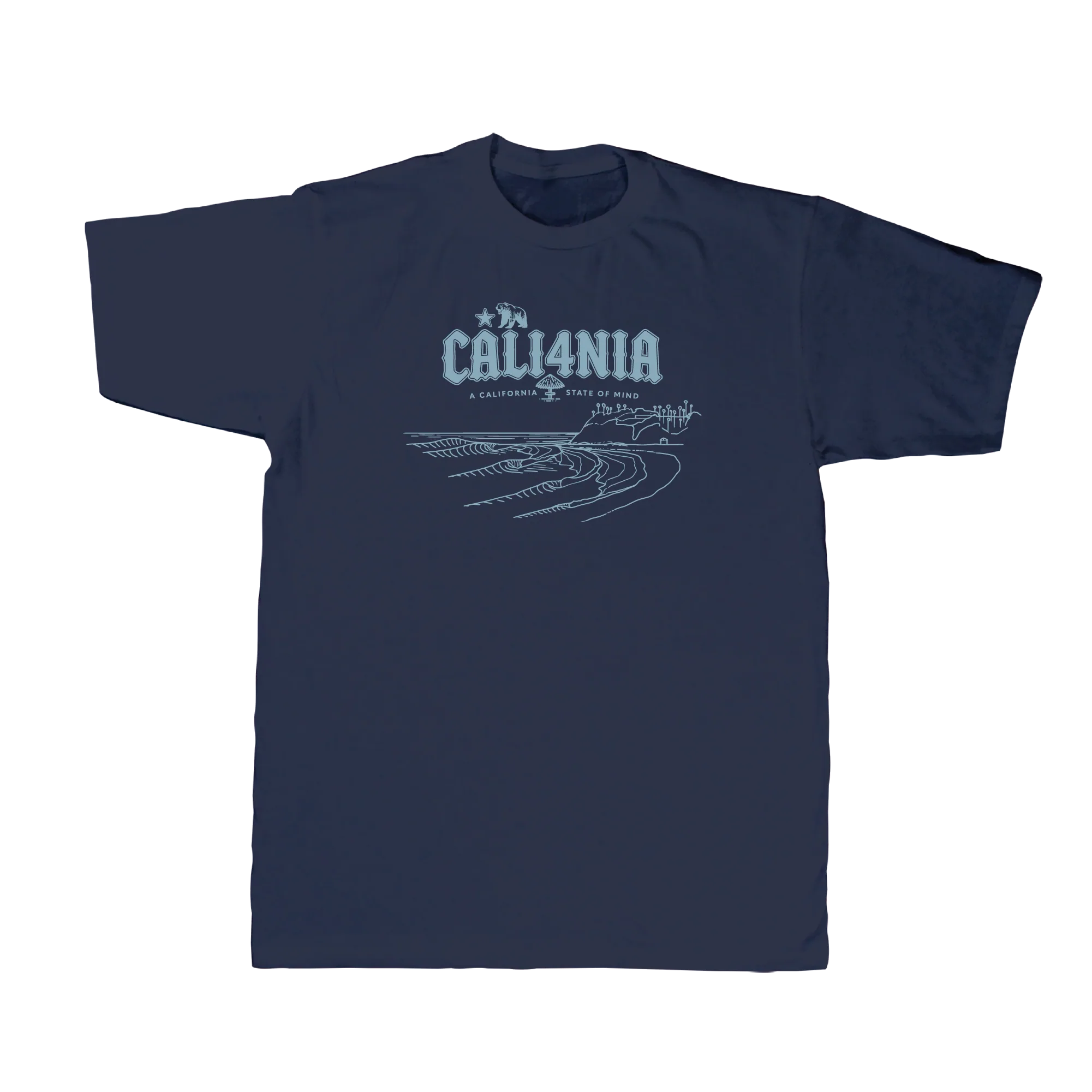 Down South Tee — Navy (front)