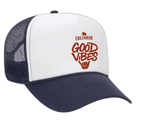 Good Vibes Trucker Hat - White/Navy